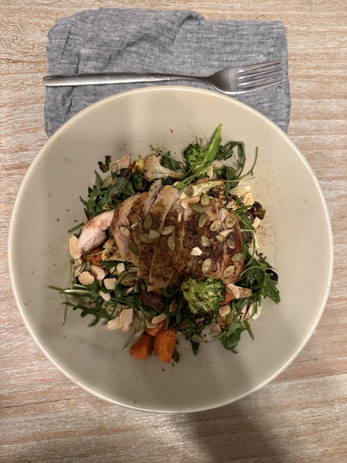 Dinner salad with roasted vegetables Dinner salad with roasted vegetables