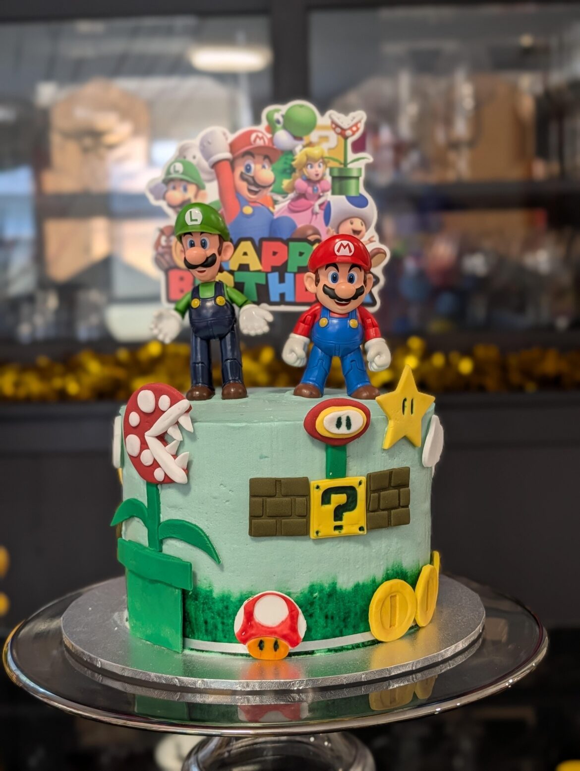 Made this Mario Cake for my Son's 4th Birthday