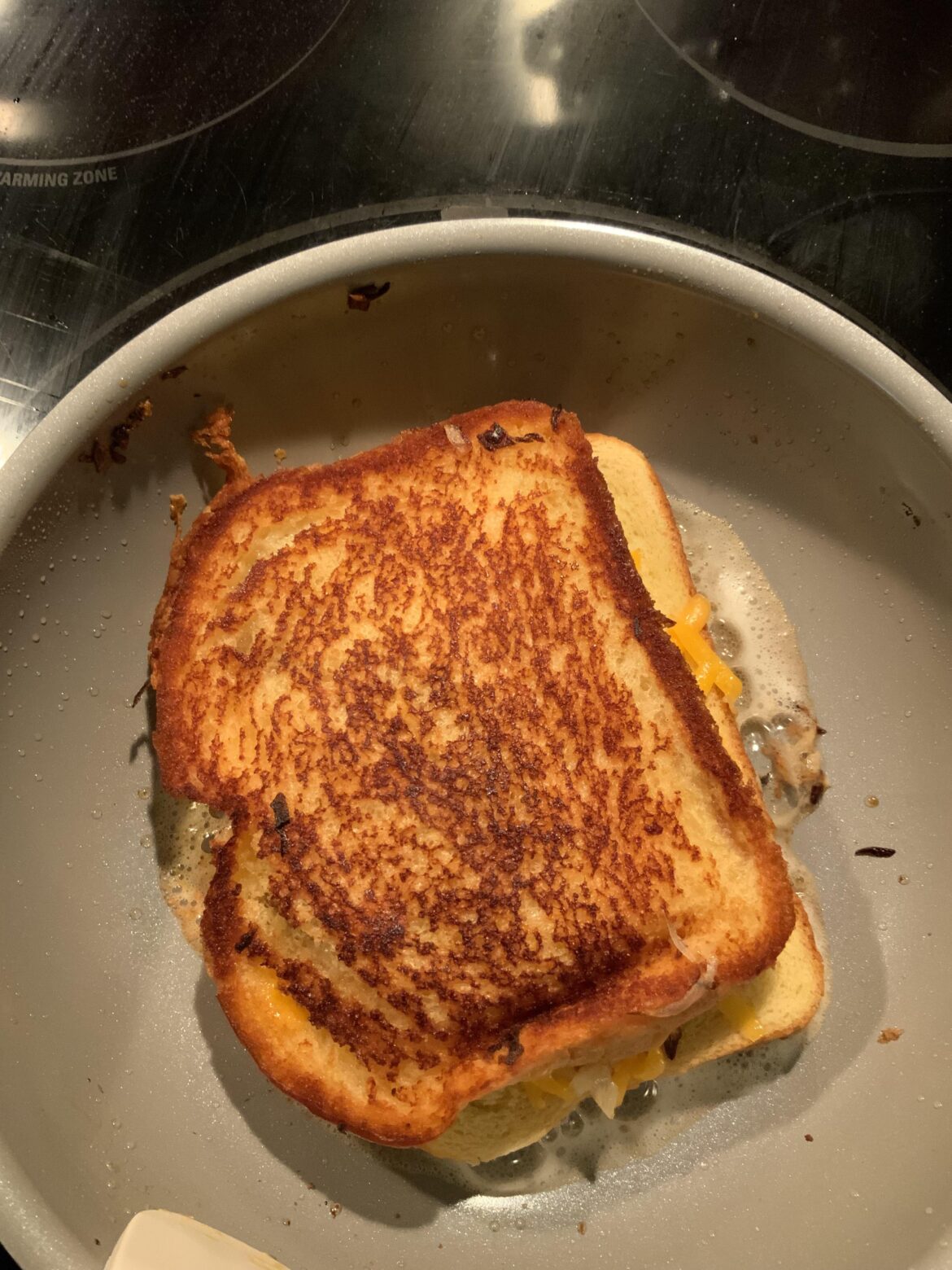 I timed the flip of this grilled cheese sandwich perfectly and I thought that the internet needed to know.