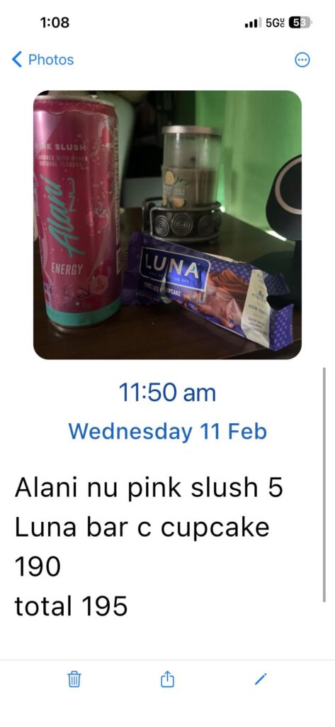 Junk food day (full day of eating) 1449 cals