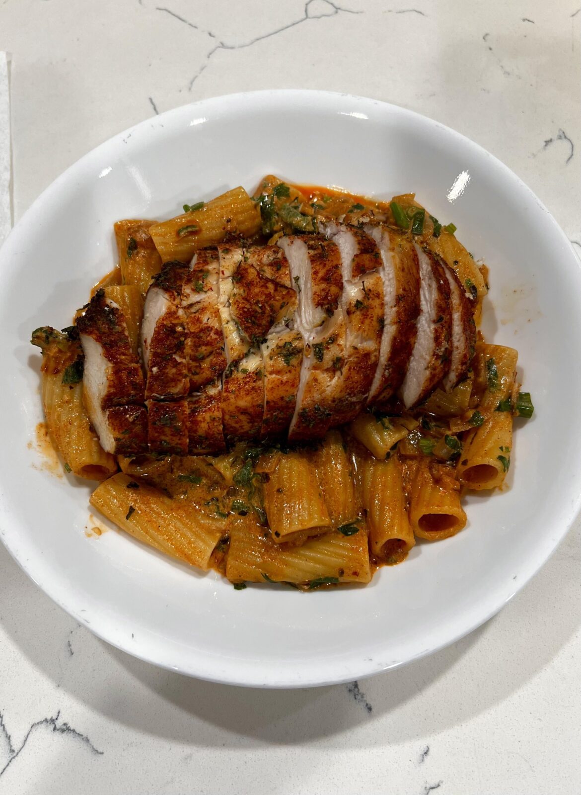 [Homemade] chicken rigatoni