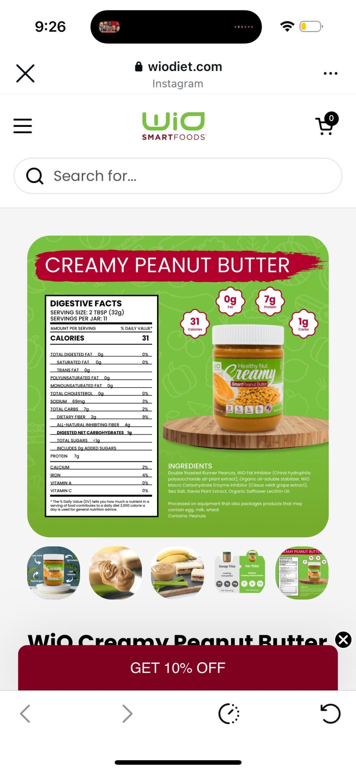 Anyone have any experience with this Wio smart peanut butter? It seems a little too good to be true…