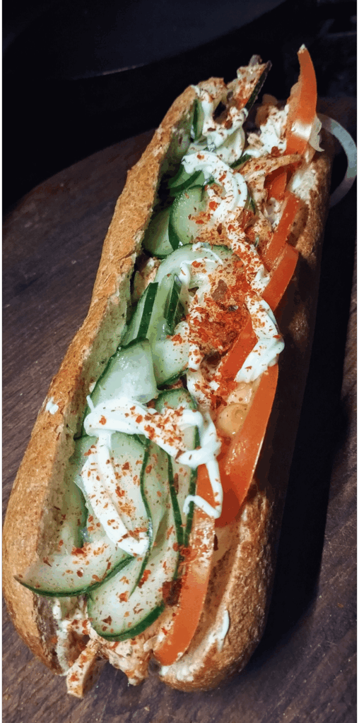 Wholegrain Baguette with marinated Chicken breast!