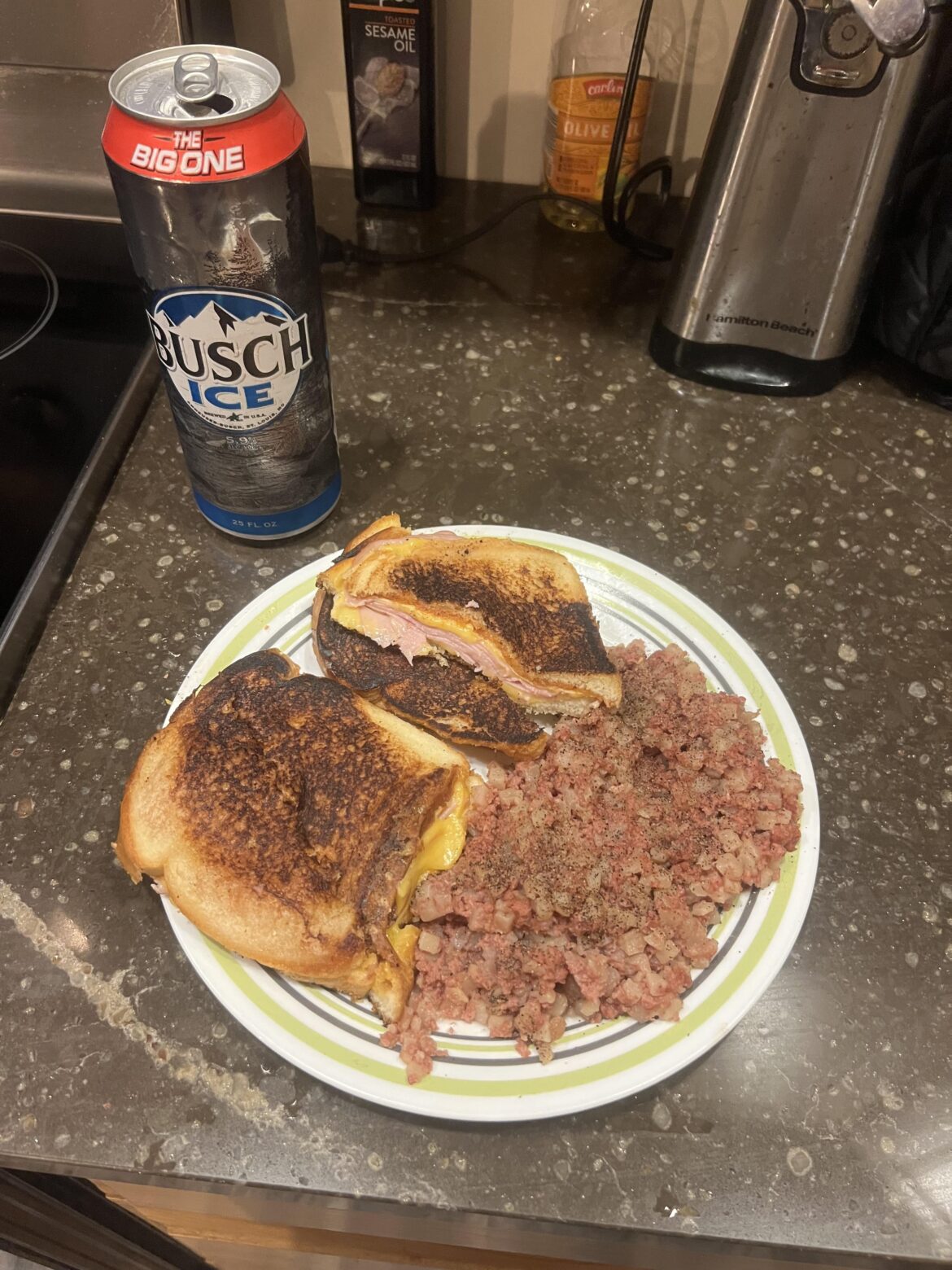 Got completely sh#t faced last night hungover barely crawl off couch cooking tonight.