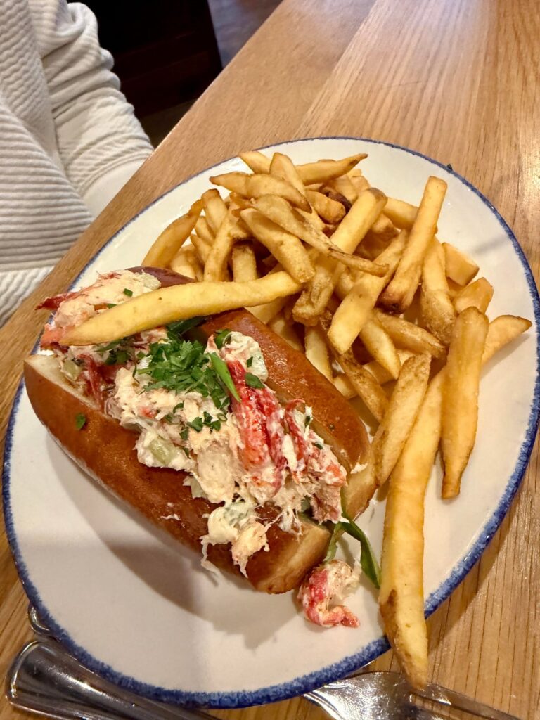 Seafood lunch in Newport, RI