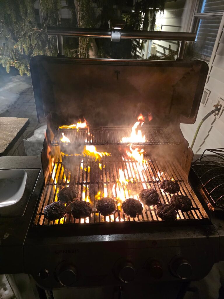 How to grill in the snow