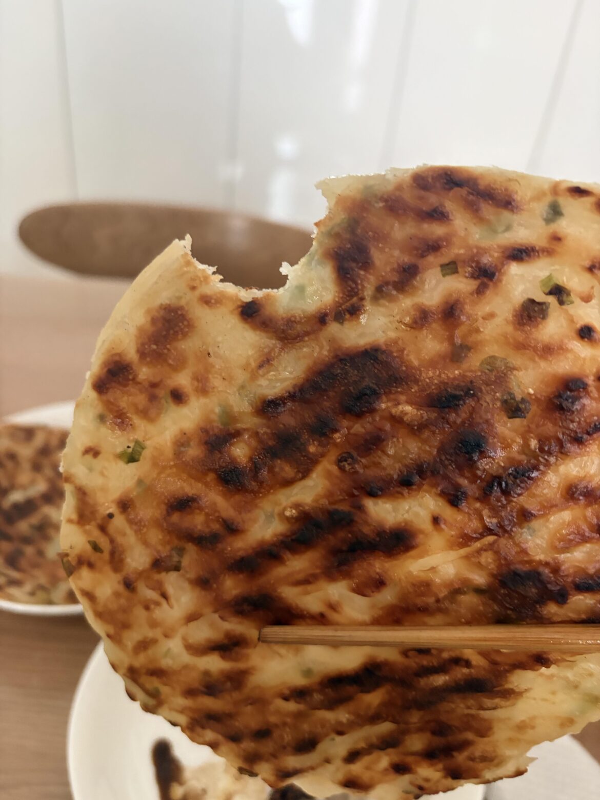 Anyone here like a nice hot, crispy, and flaky scallion pancake?