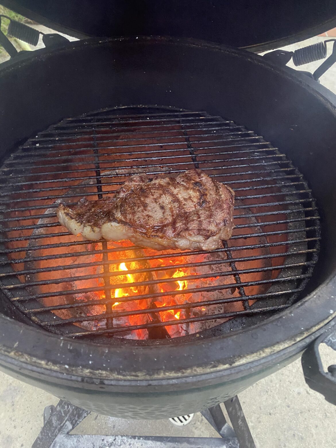 Beers and Ribeyes on the Egg