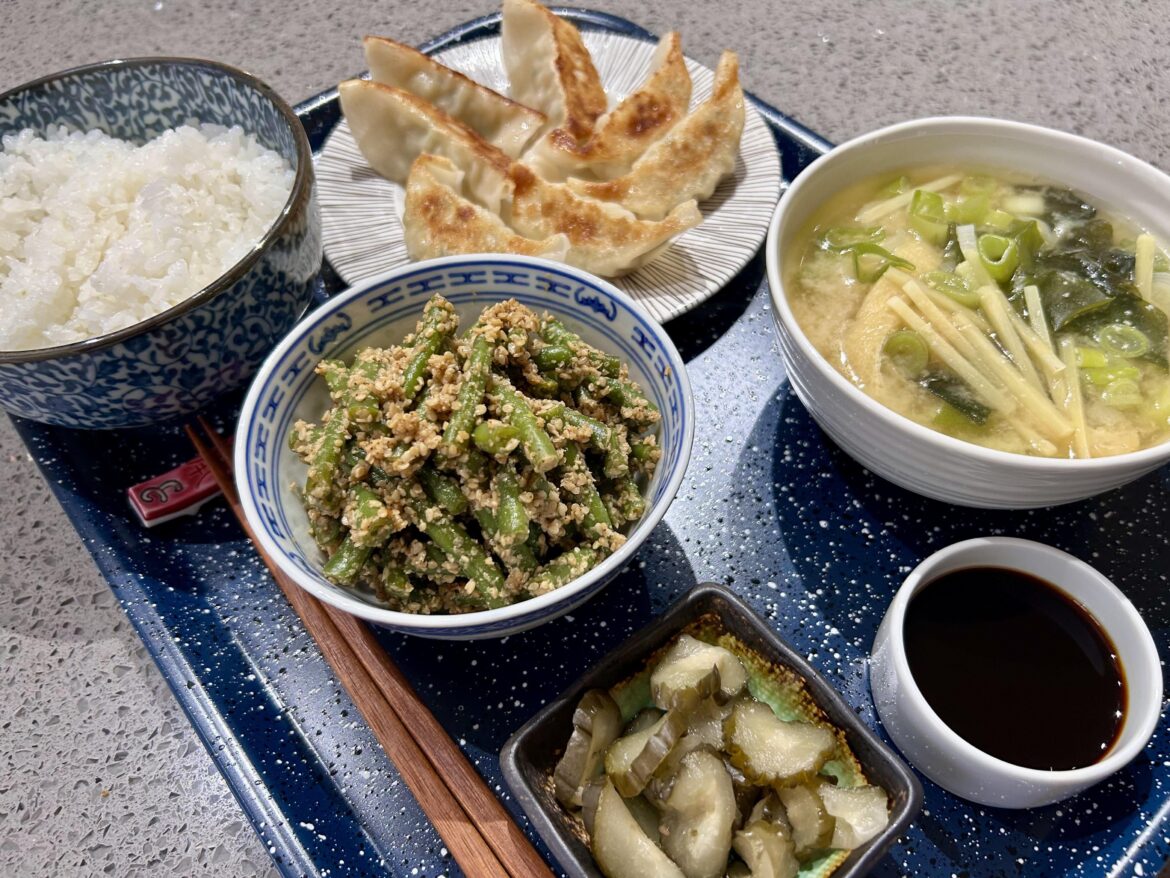 Today’s teishoku was really fast to put together.