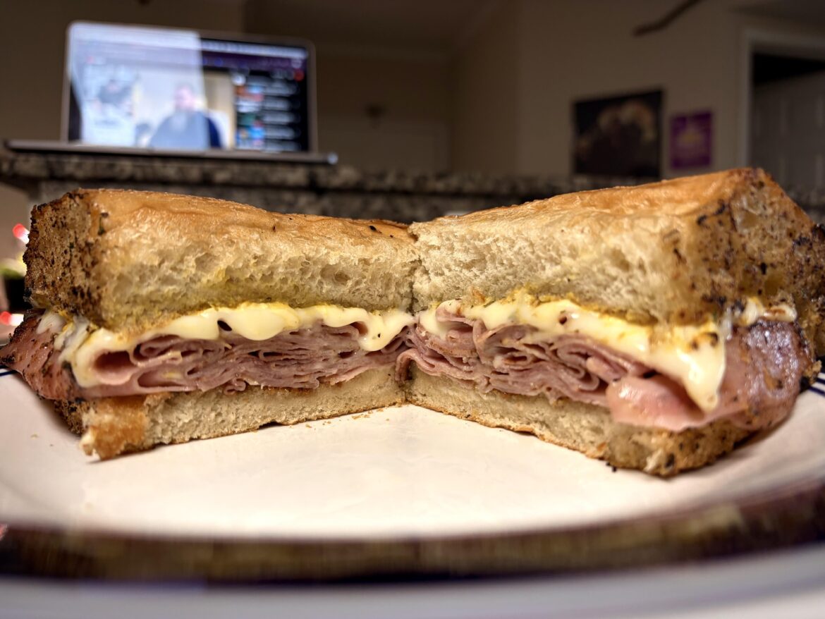 Classic ham and cheese toastie