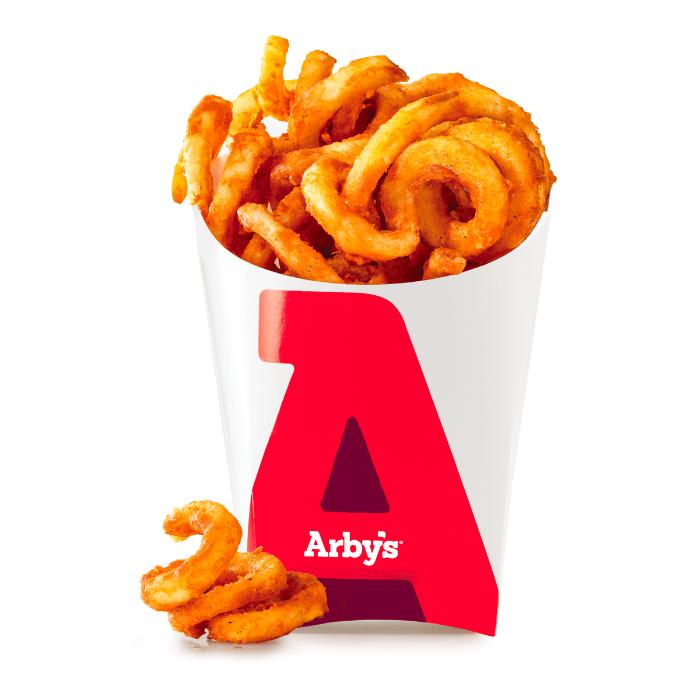 a red and white box of french fries and a red and white box