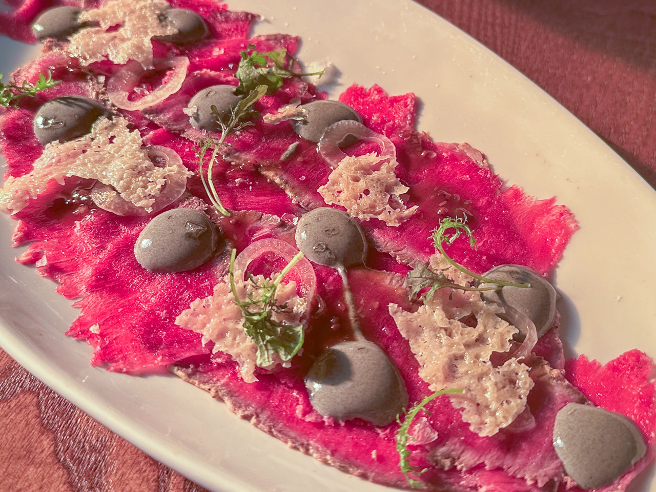 Dinner at Noble Cellar, Syracuse, N.Y.