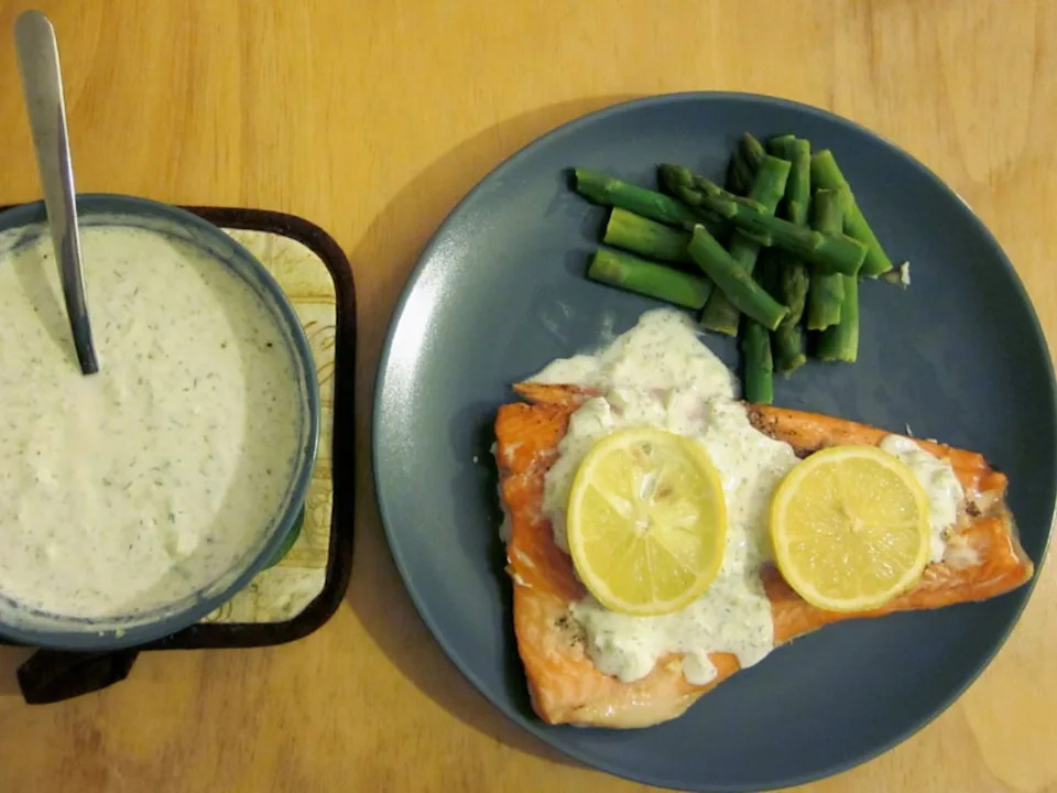 Salmon with Sauce Google Commons