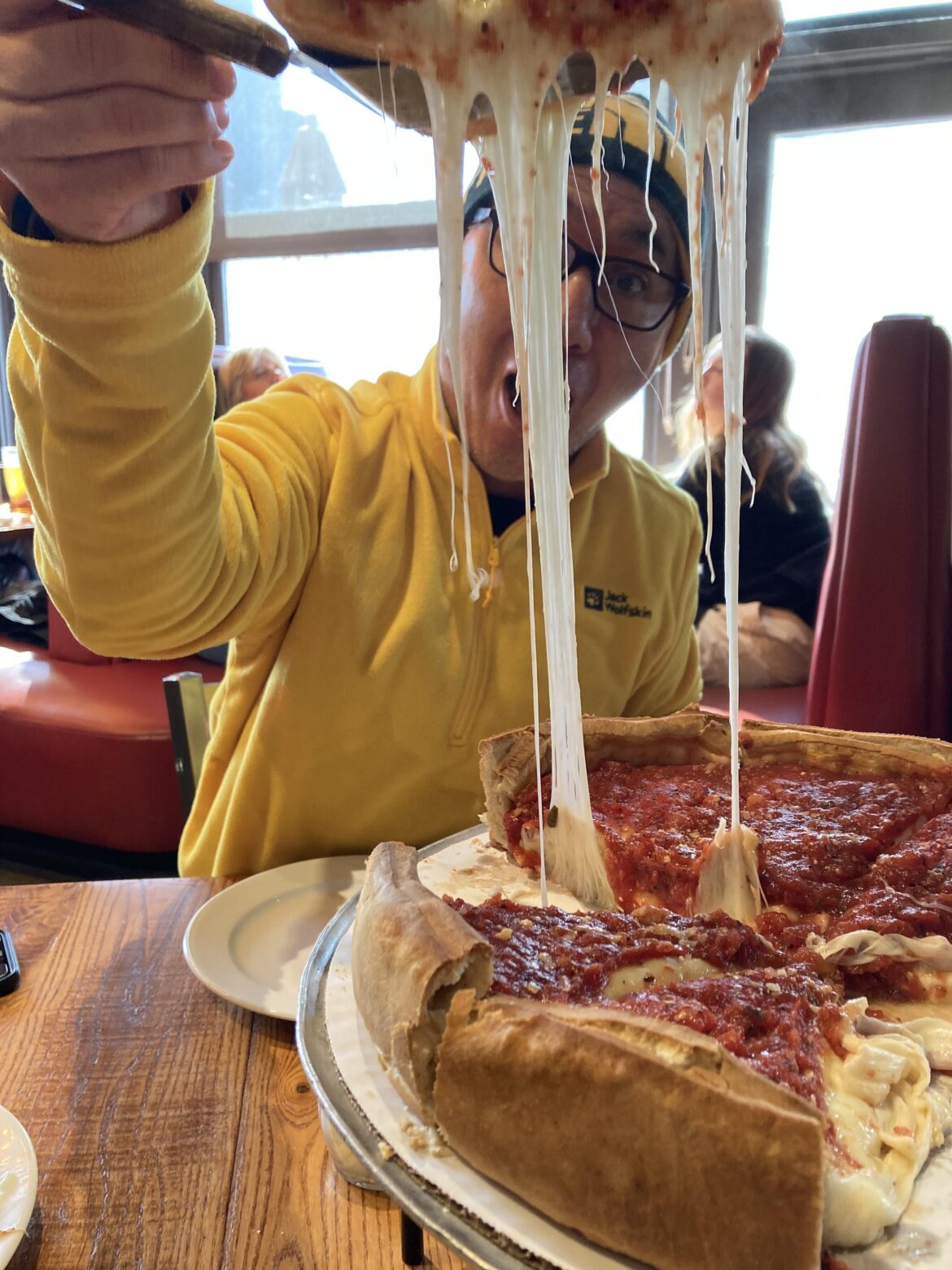 I ate at Giordano's the best deep-dish pizza in my life!