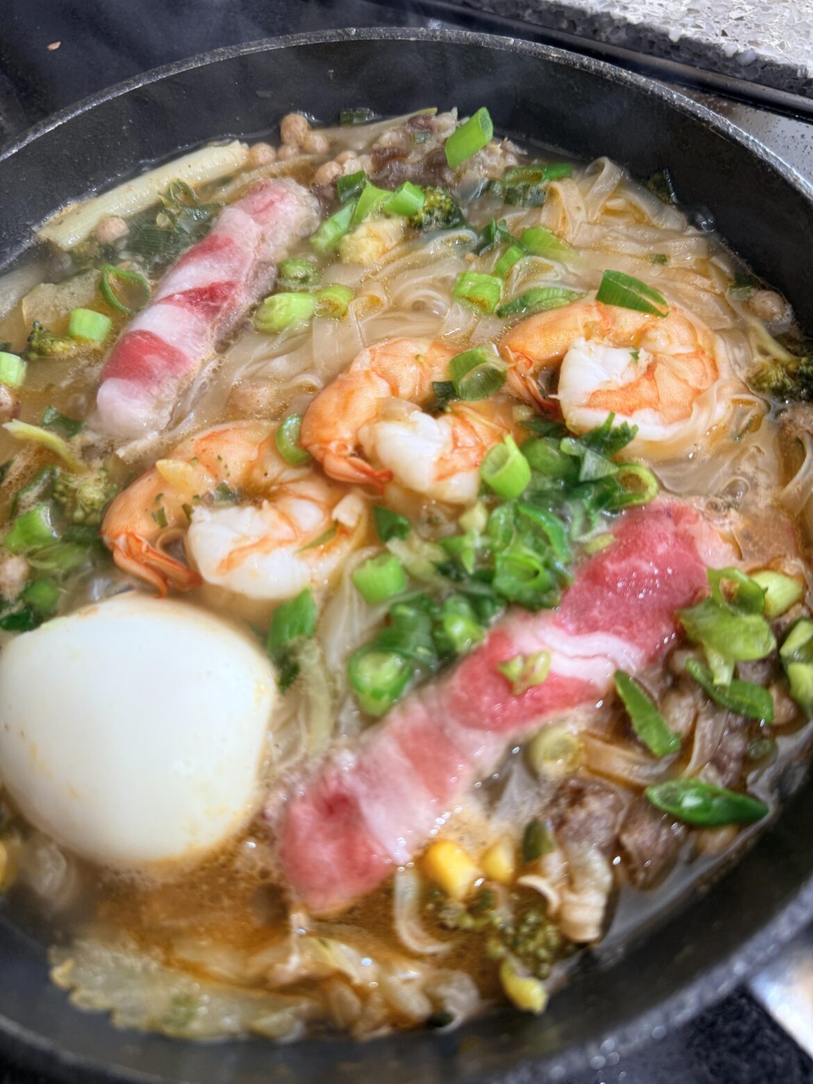 I put shrimp in everything