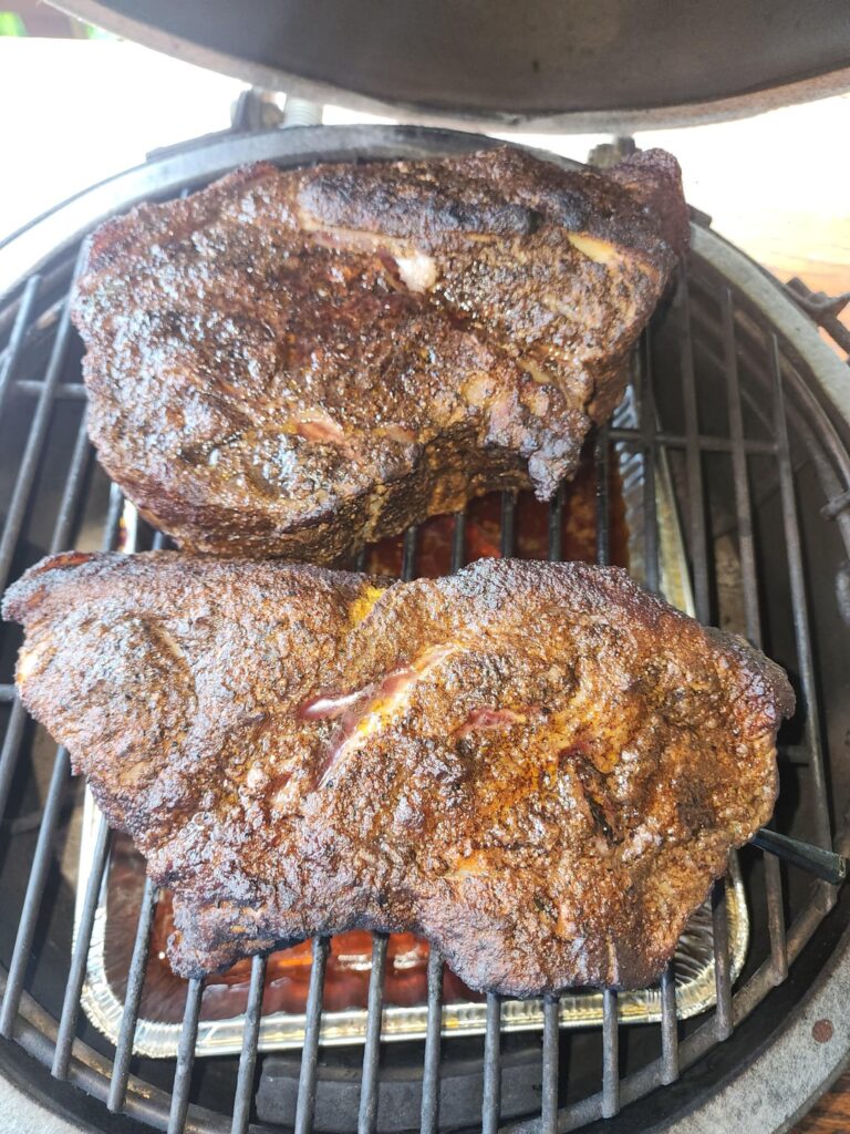 Smoked Pork Butt on Med BGE