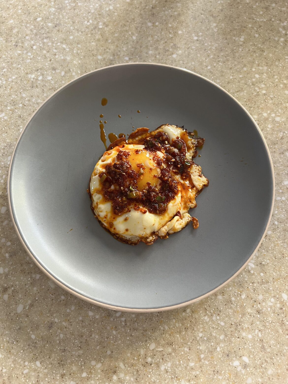 Technically it’s a put it on an egg but I thought it would be appreciated