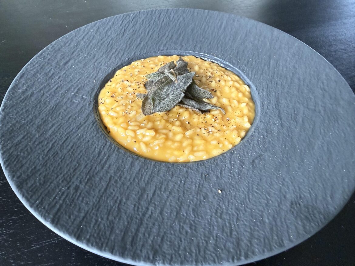 Pumpkin risotto first attempti