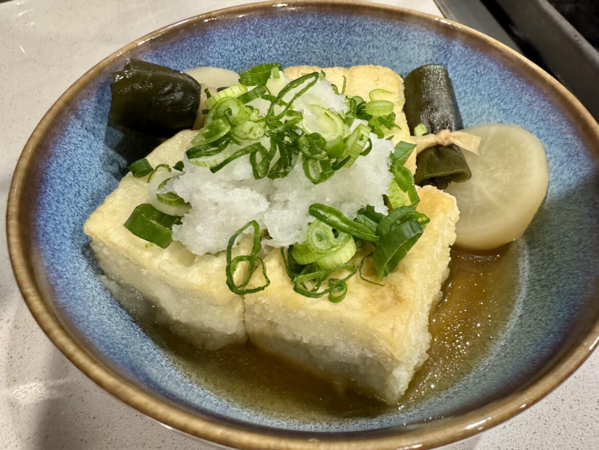 Loaded agedashi tofu