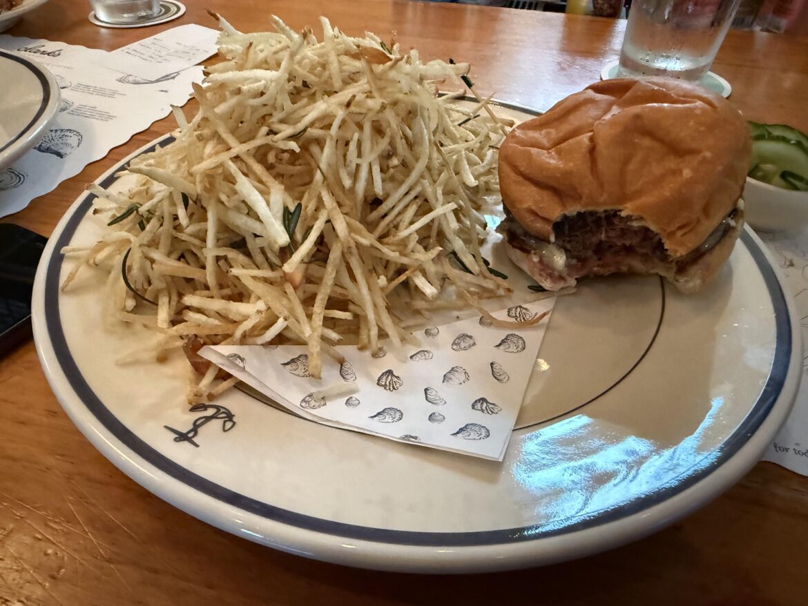 Does a single person on this planet like the bullshit ass matchstick fries at Clark's besides the big Frankenstein looking chef who shovels them into his mouth and beard nonstop???