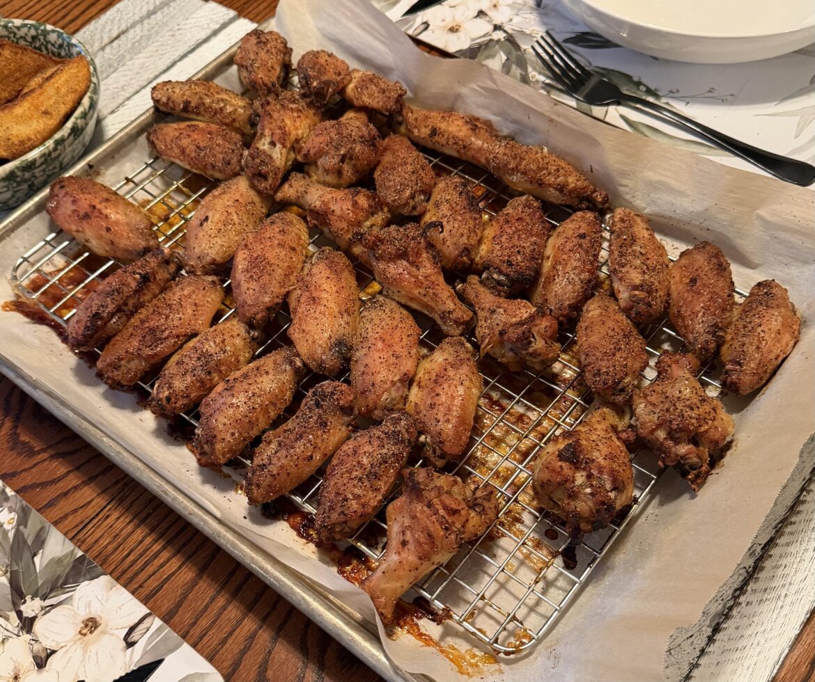 Sunday oven wings