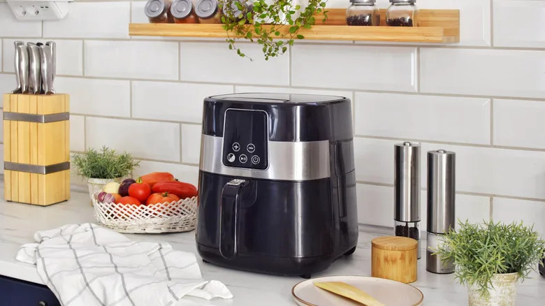 Air fryer on a kitchen counter