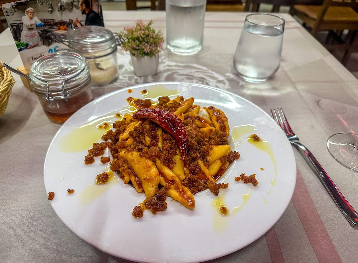 A pasta dish from Basilicata.