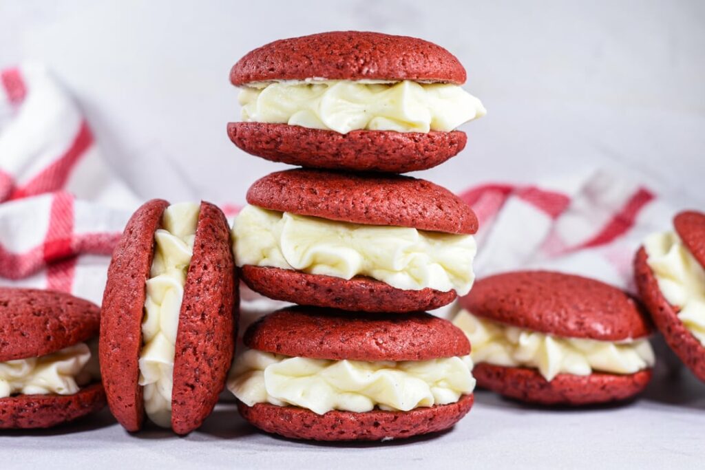 Red Velvet Whoopie Pies