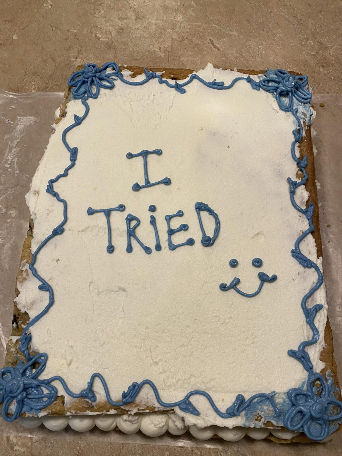 First attempt at a cookie cake