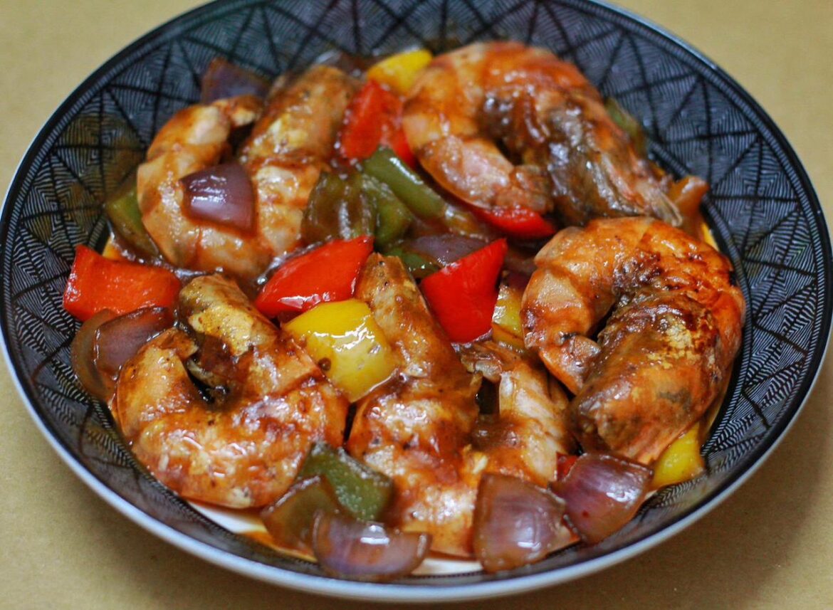 Chilli Garlic Prawns.