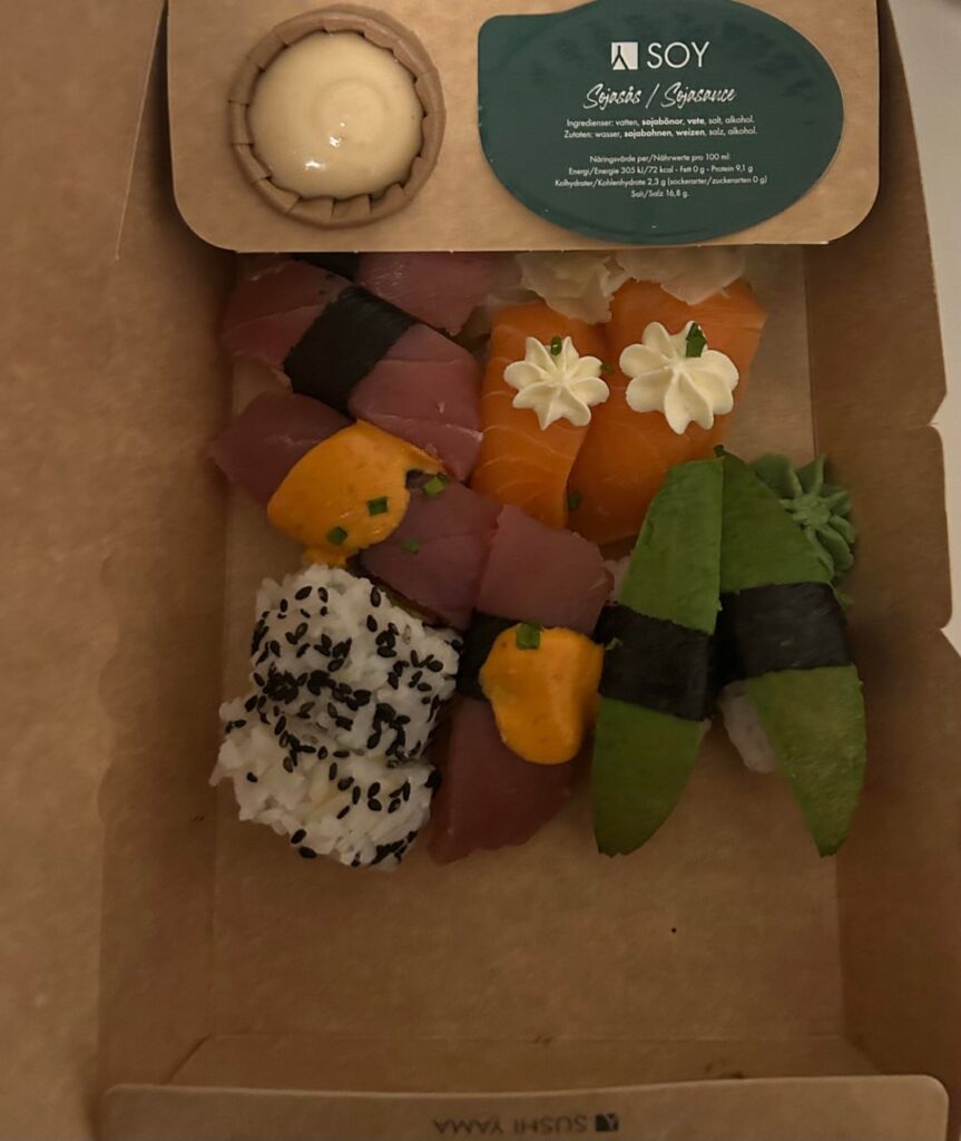 my boba and sushi from yesterday! my boba and sushi from yesterday!