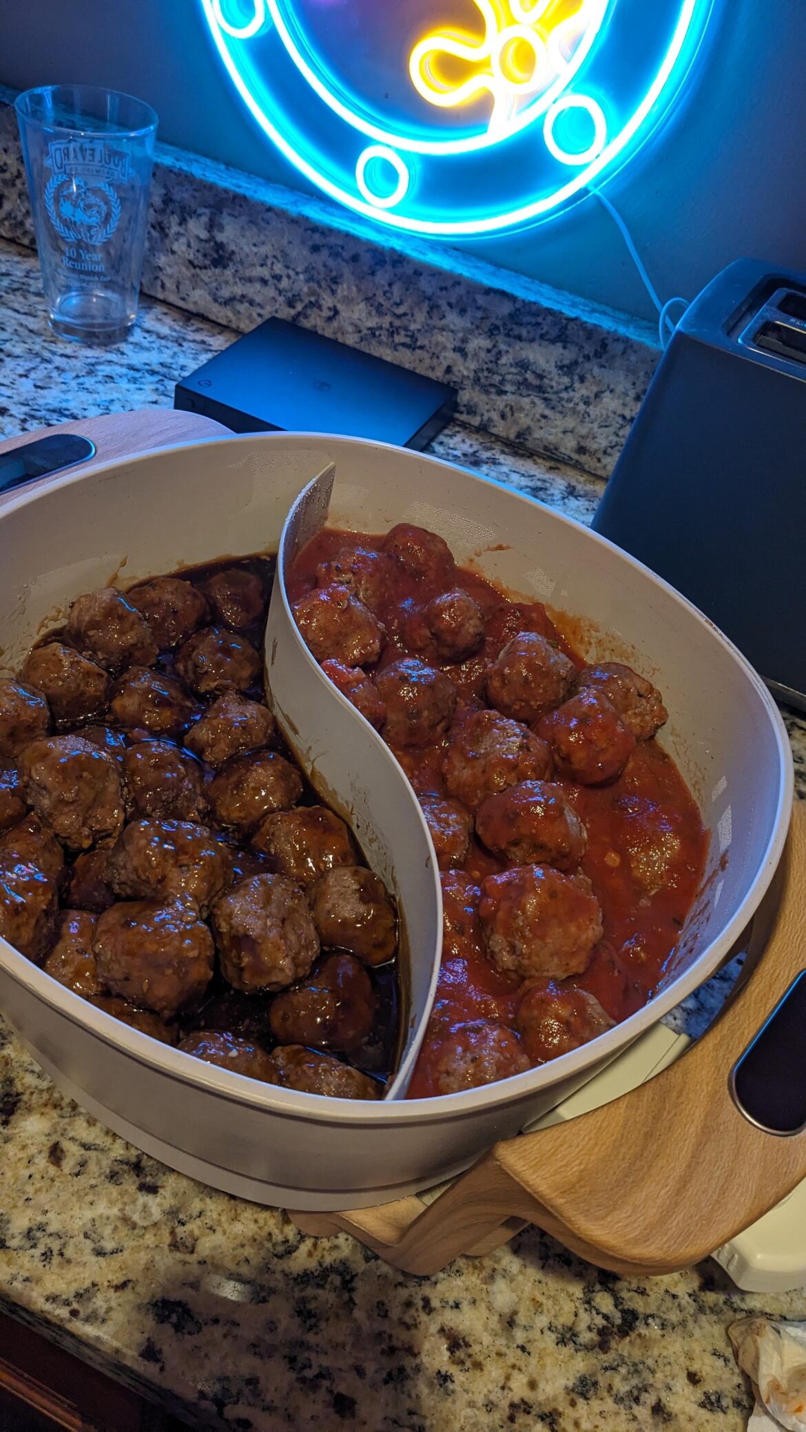Teriyaki And Italian Meatballs for SB Party