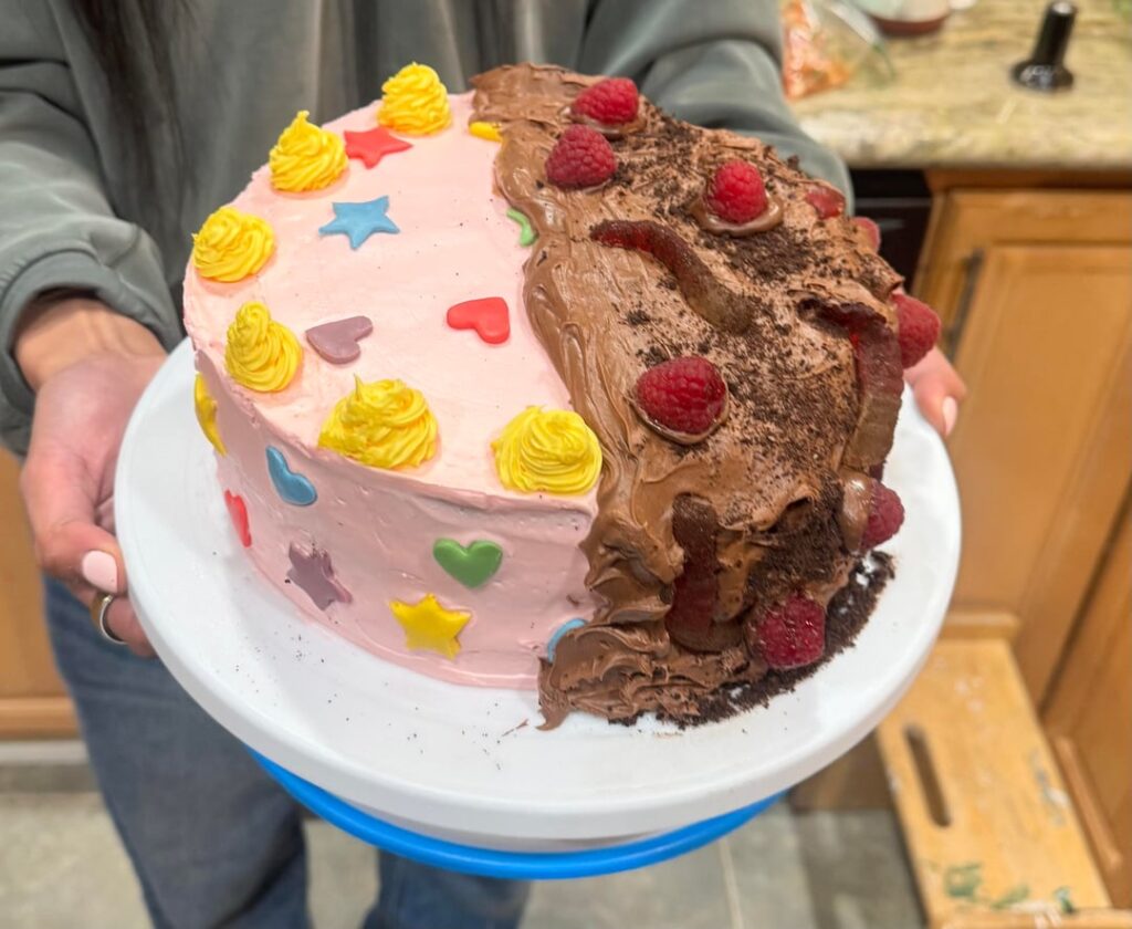 First homemade cake: Max and Ruby cake for my sisters birthday