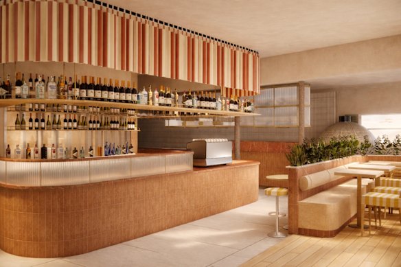 Artist’s impression of Roccello Lido’s “wow-factor” bar.