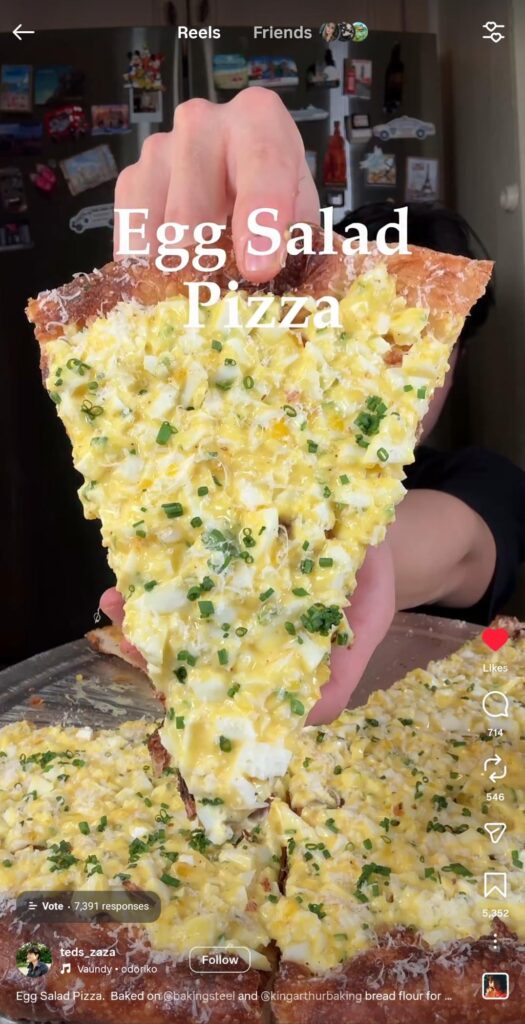 Egg Salad Pizza