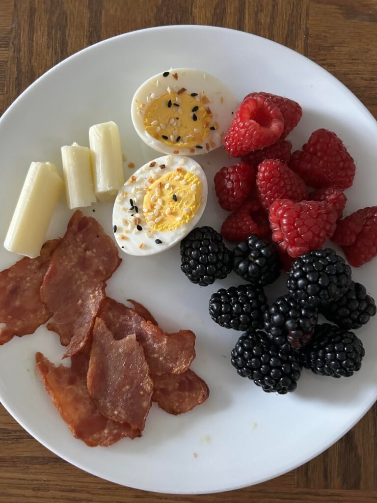 Today’s day of eats, roughly 1400 cals