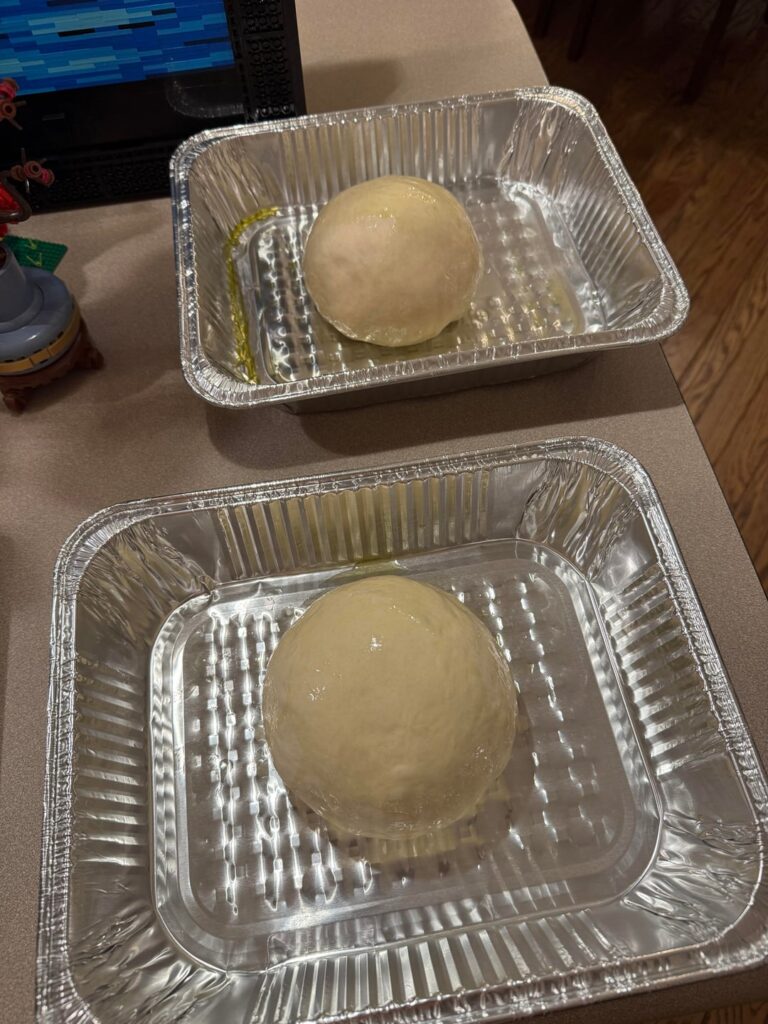 First time making pizza at home