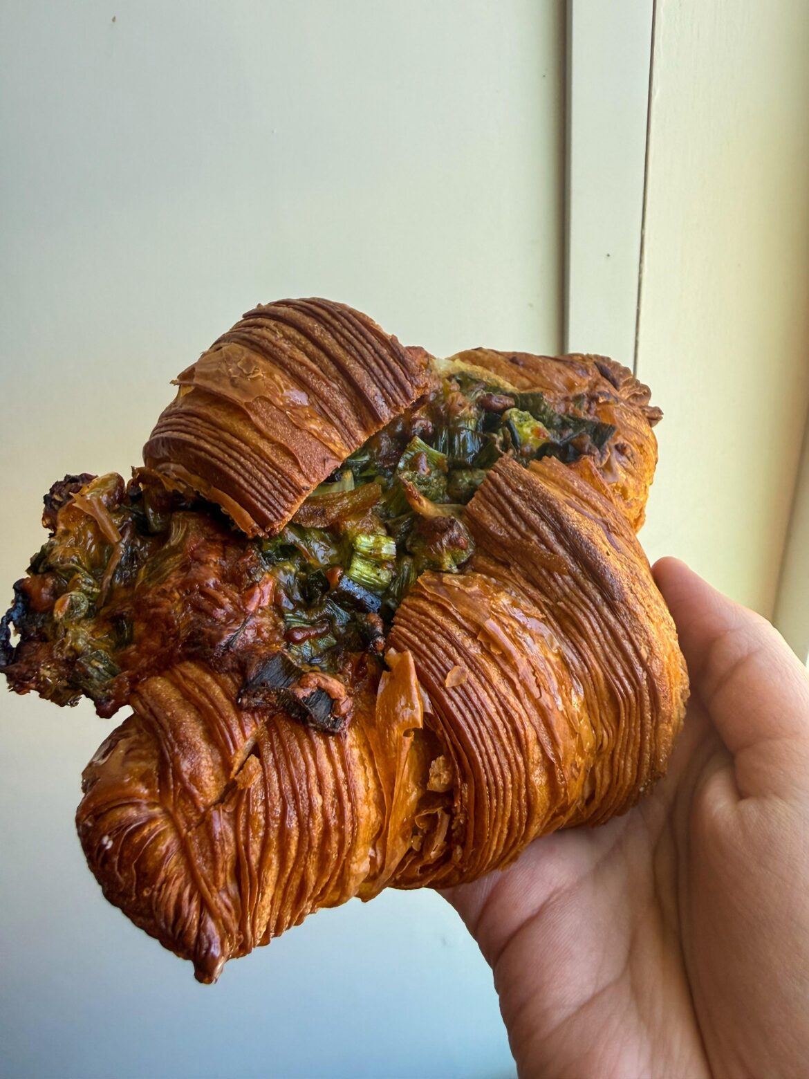 MY HUSBAND GOT ME THE ONION CROISSANT!!!!