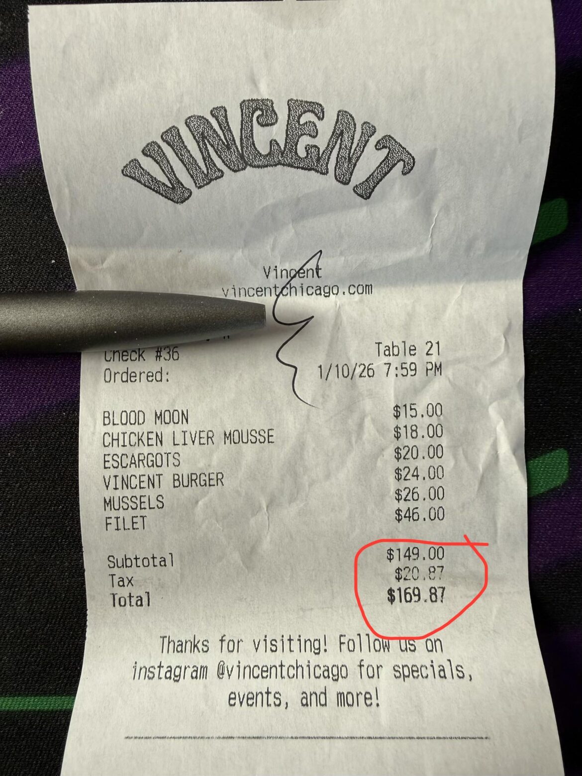 14% Tax at Restaurant?
