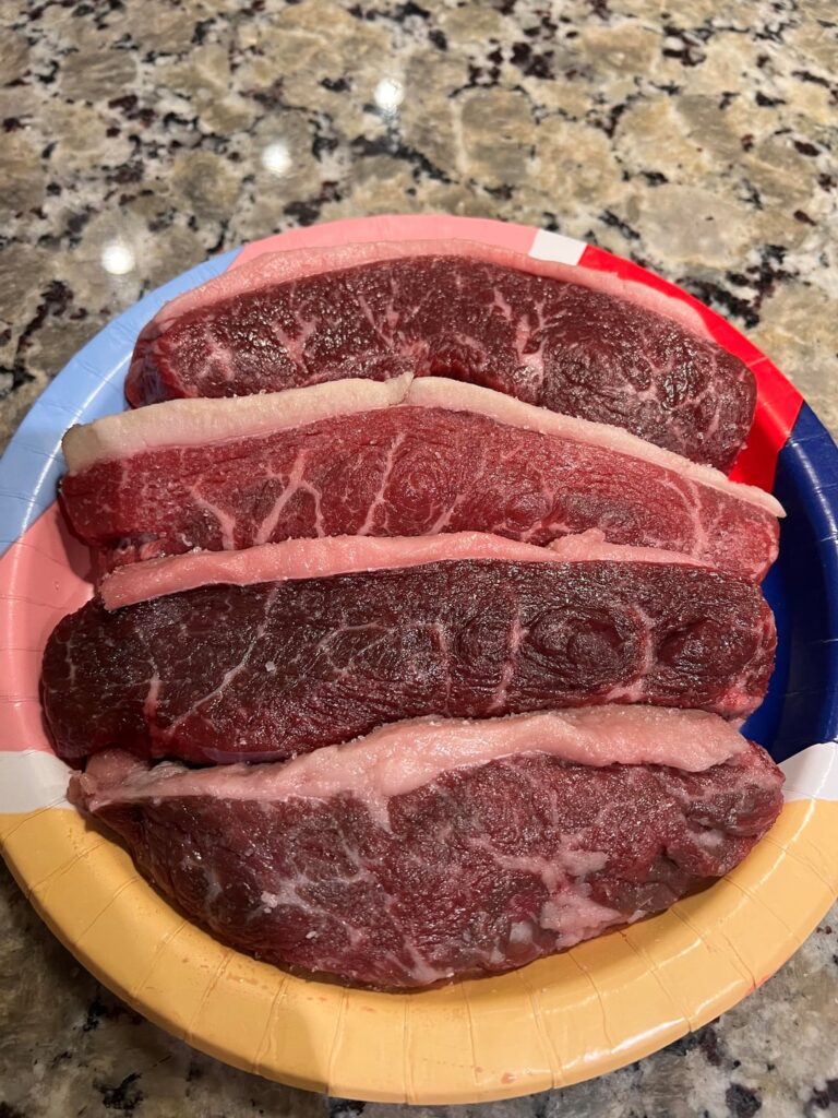 Picanha on the grill for Valentine’s dinner