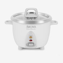 Aroma Select Stainless Rice Cooker, 3-Cup (Uncooked)