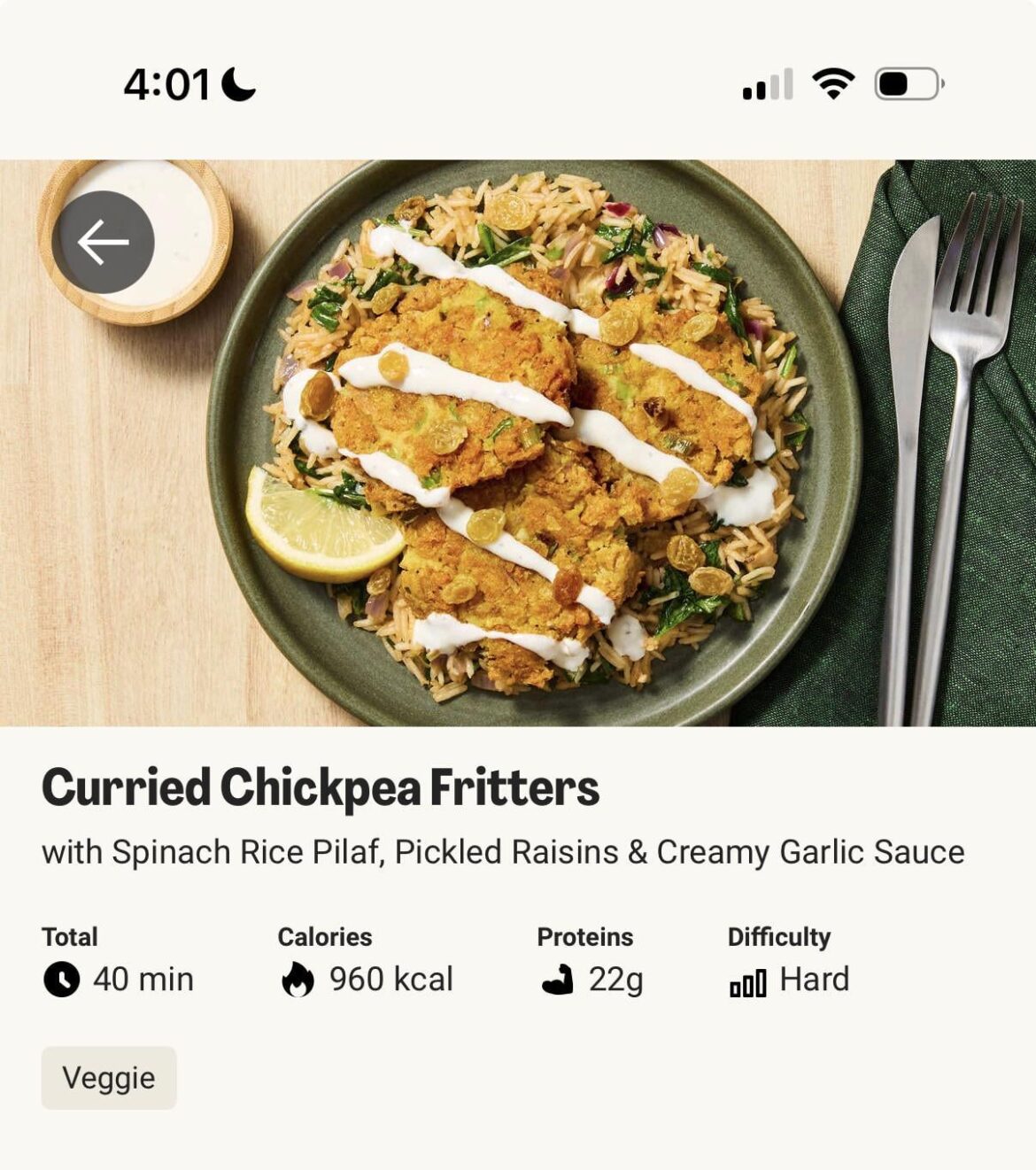 Recipe for Curried Chickpea Fritters?