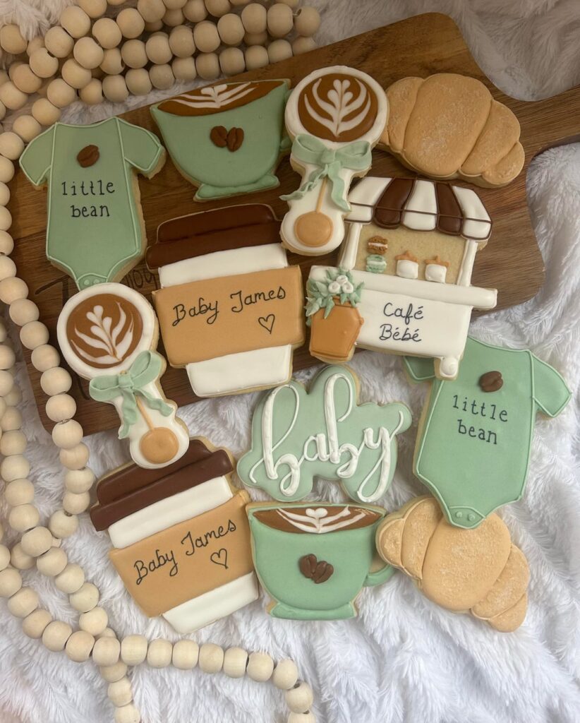 Cafe Bebe baby shower cookies!