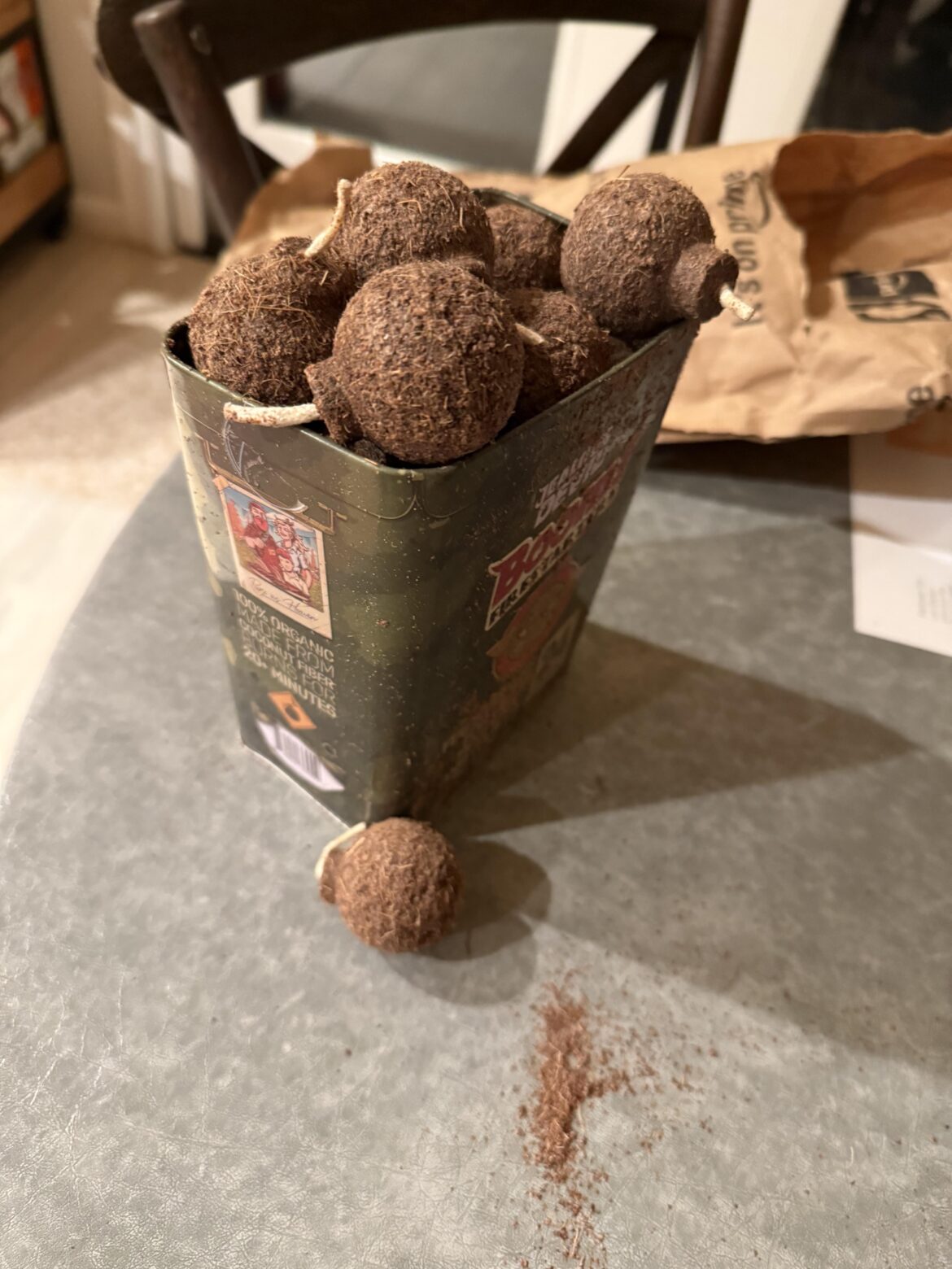 My Boom Firestarters came overstuffed with no lid just crammed in a giant envelope. Thanks?