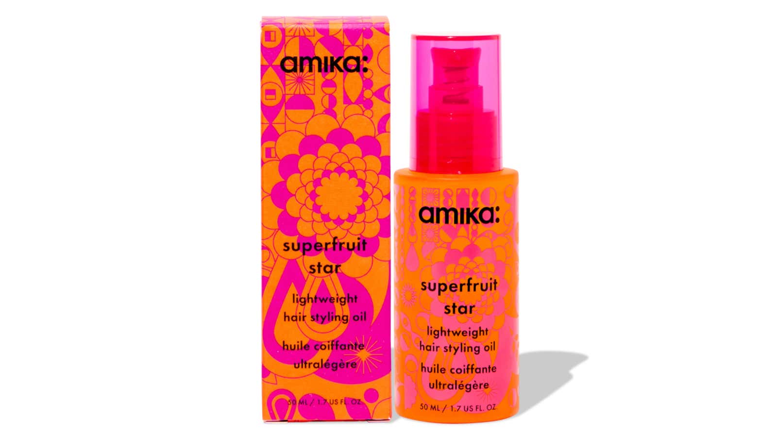 Amika Superfruit Star Lightweight Hair Styling + Heat Defense Oil