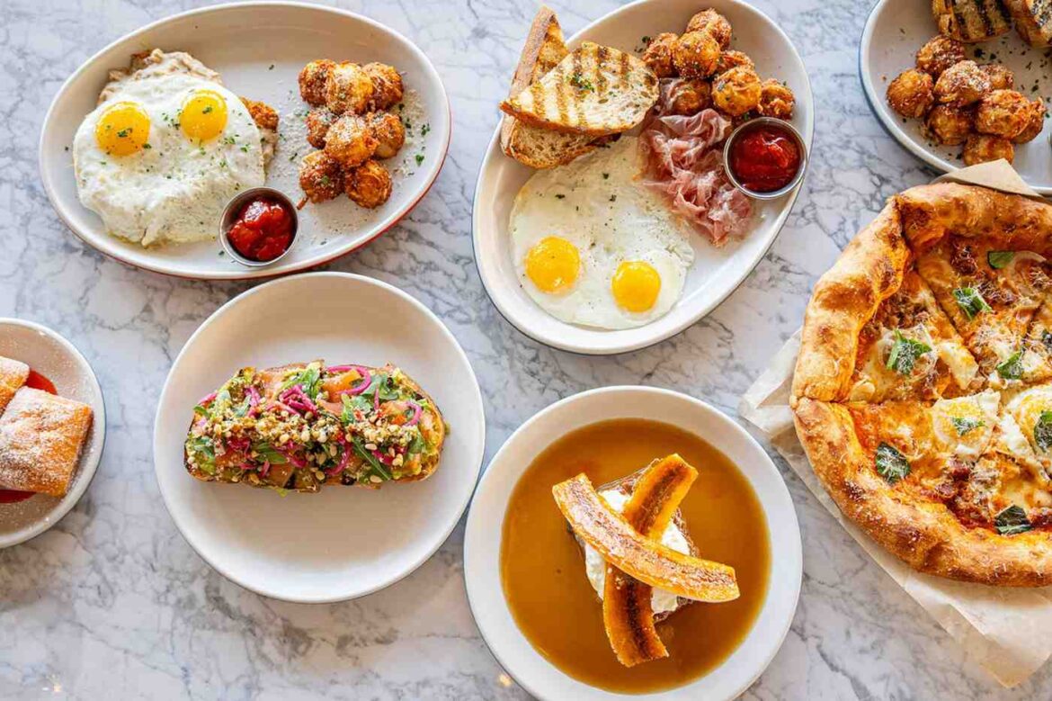 Spread of North Italia dishes