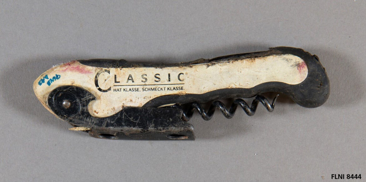 Image of damaged corkscrew recovered at the crash site