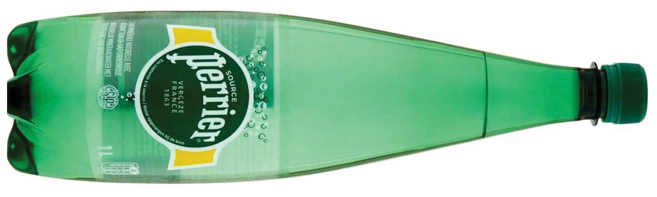 Bottle of Perrier water