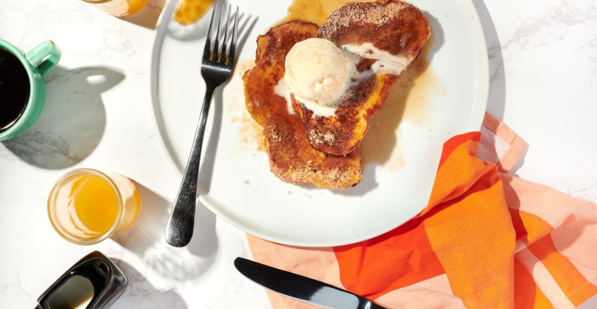 Recipe: Churro French Toast with Horchata Ice Cream