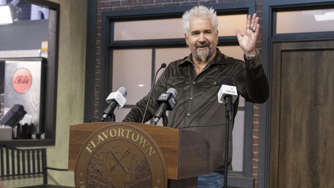 Guy Fieri at the mayor